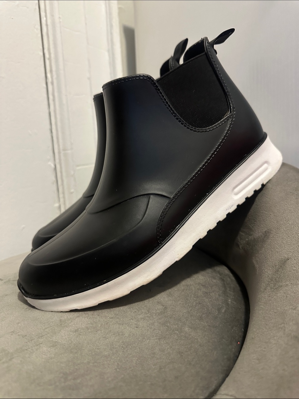 Capelli of New York Black Slip-On Rain Boot -Women